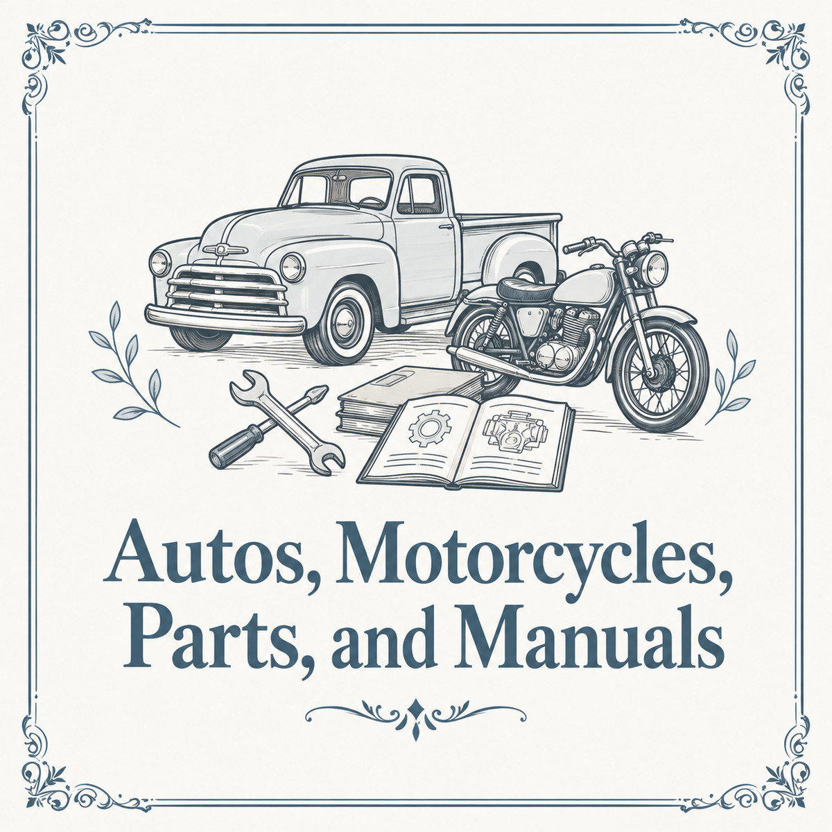 Autos, Motorcycles, Parts, Manuals, and More