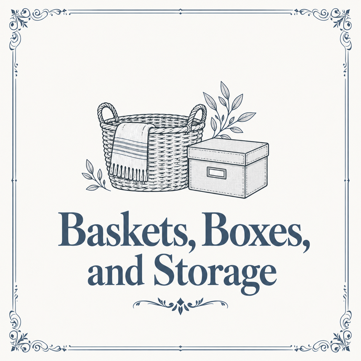 Baskets, Boxes, and Storage