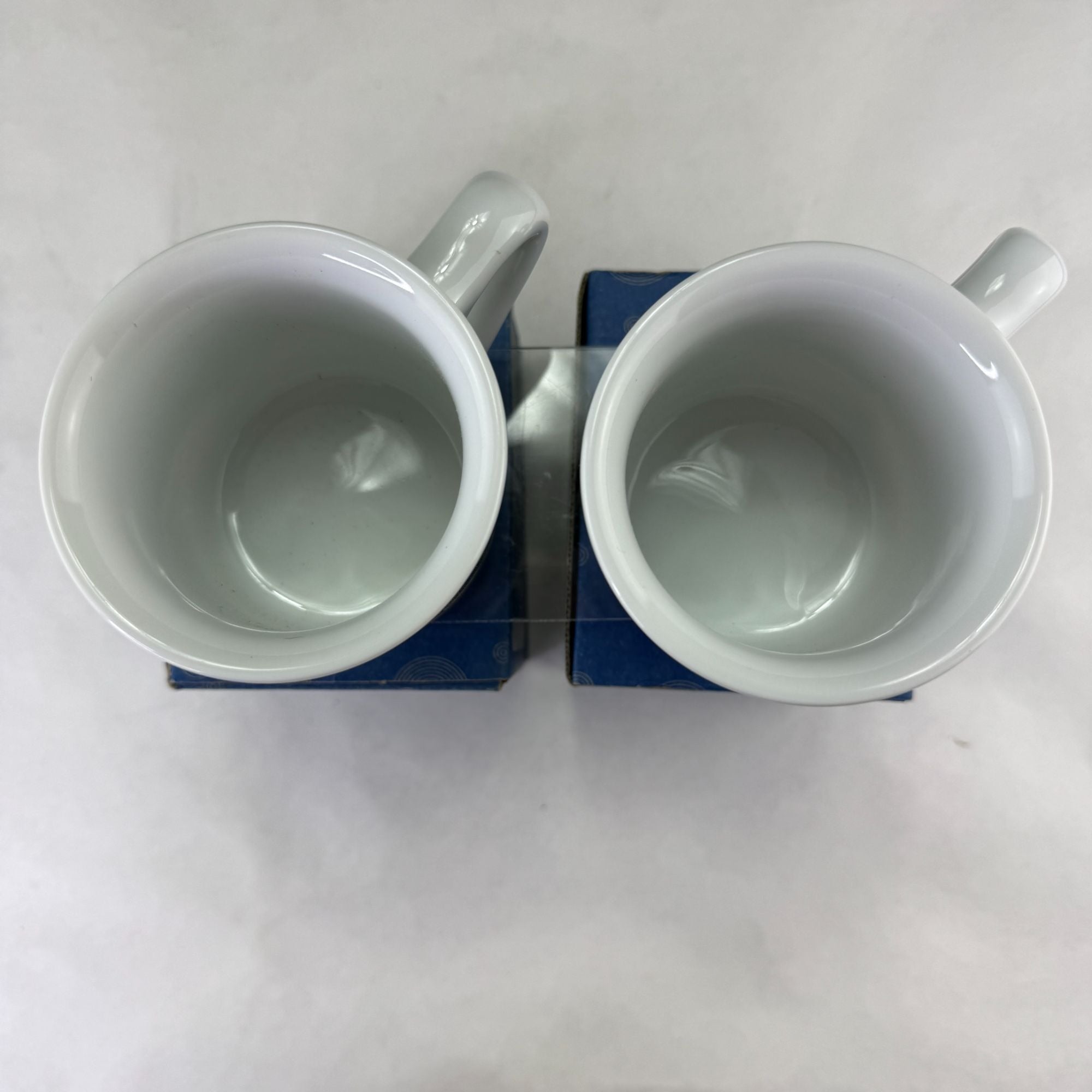 Vintage China Pete's Okinawa Japan Coffee Mugs Set of 2 With Box