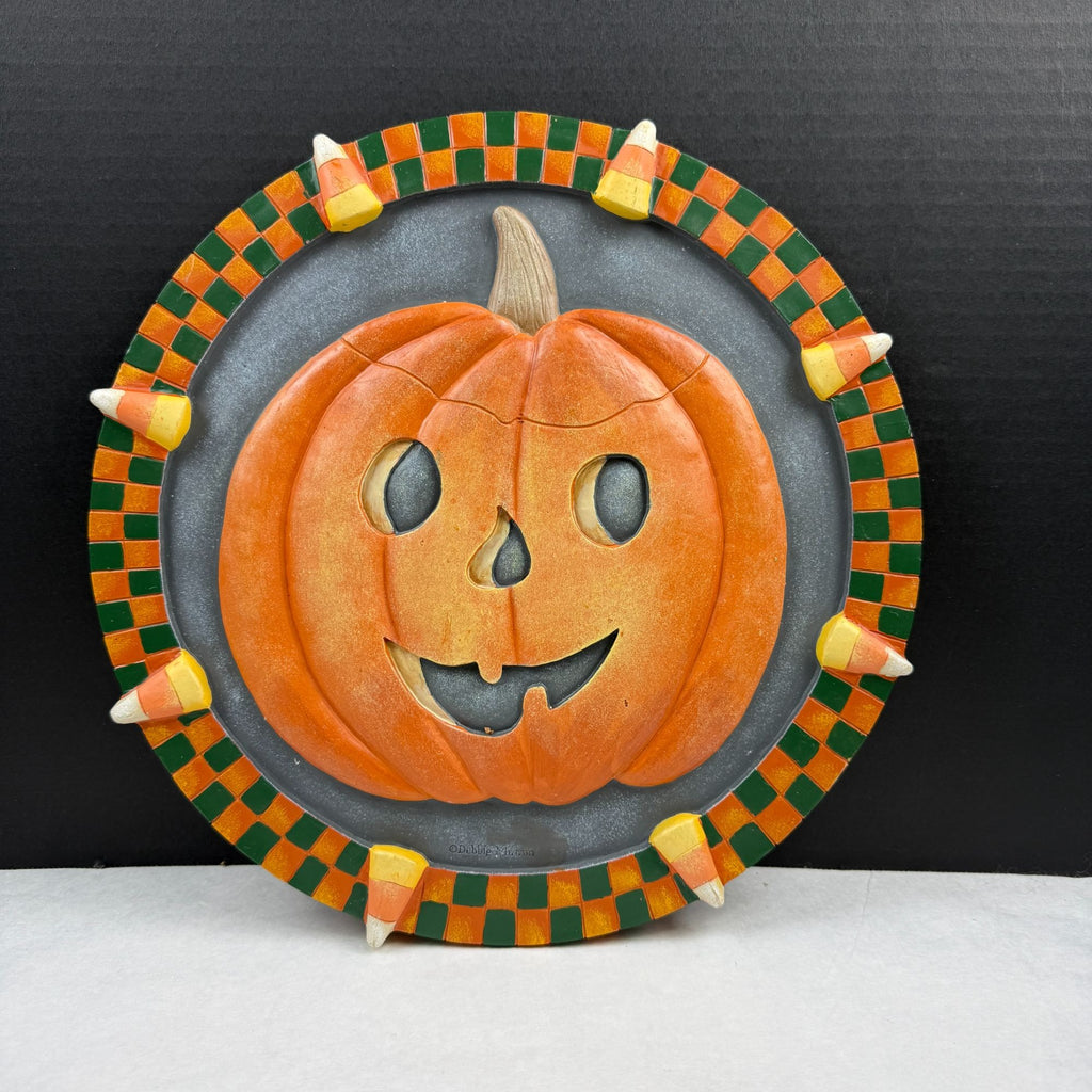 Debbie Mumm 3D Halloween Pumpkin Stepping Stone Wall Decor