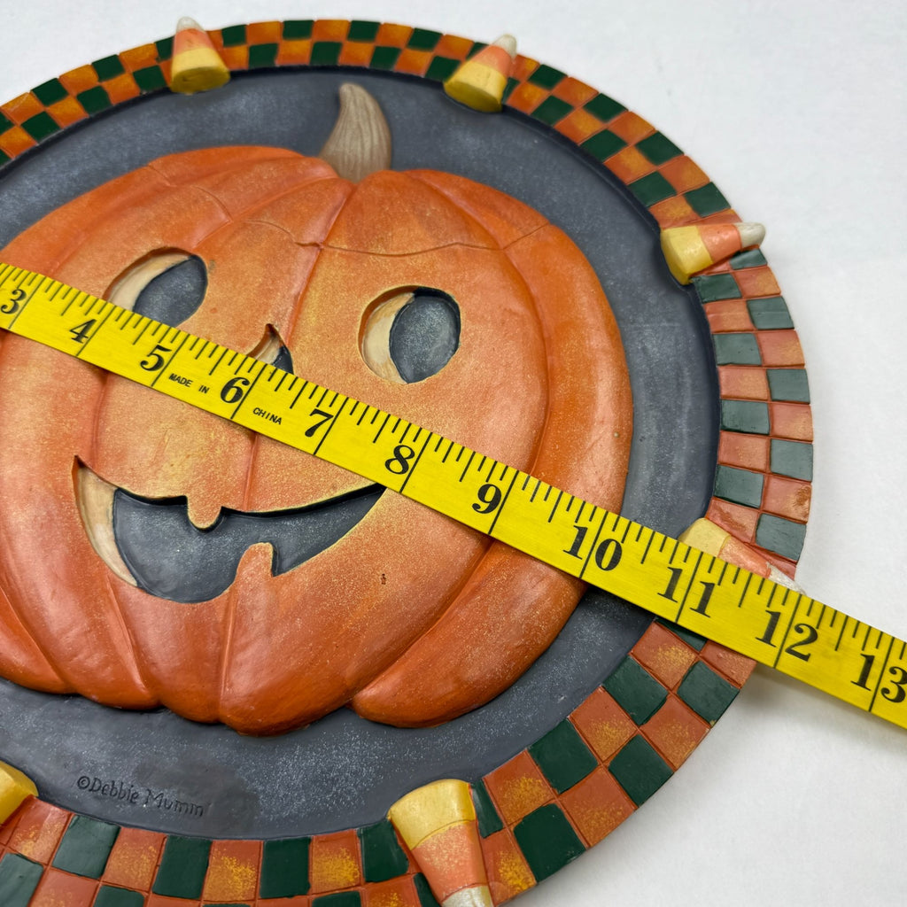 Debbie Mumm 3D Halloween Pumpkin Stepping Stone Wall Decor