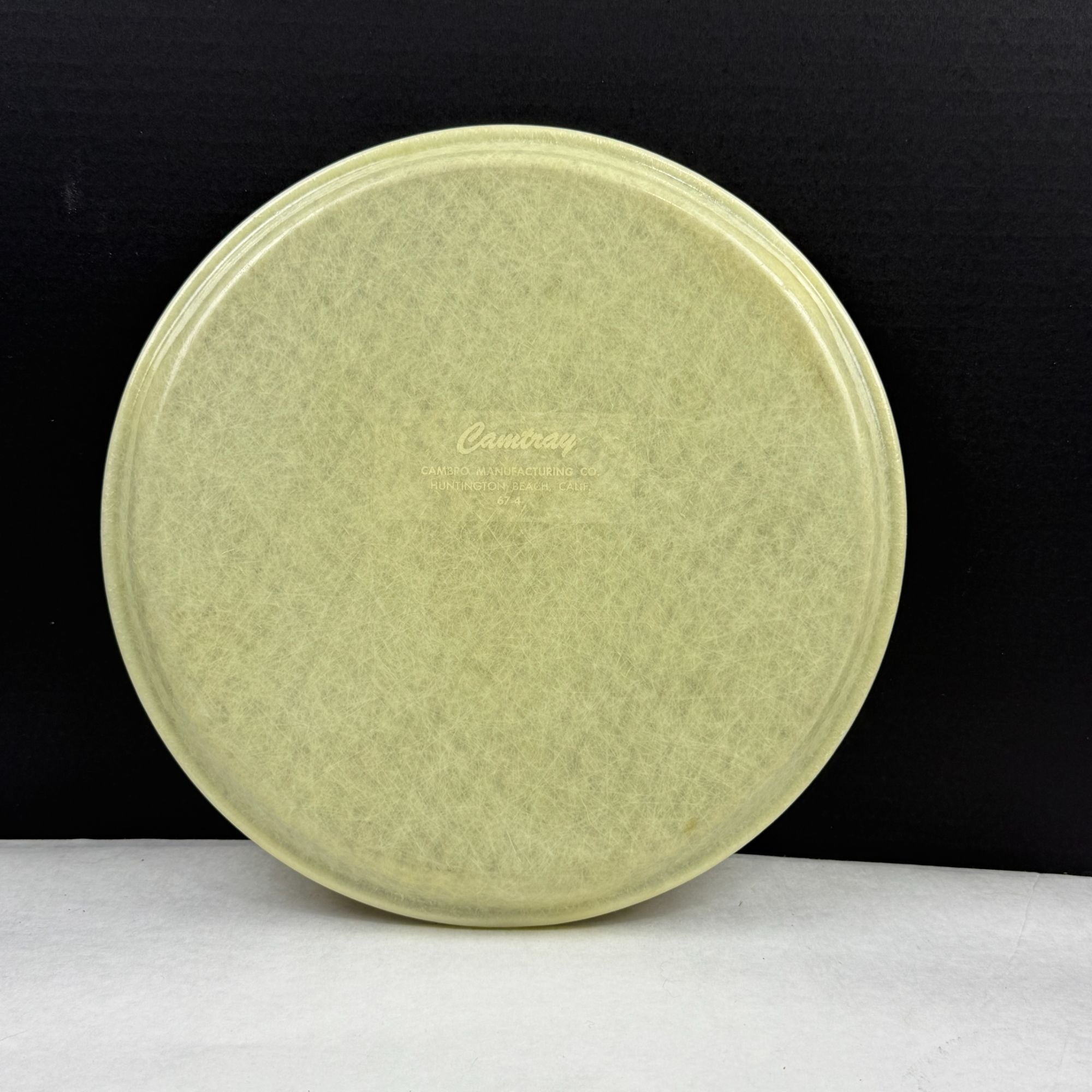 Vintage Cambro Camtray Round Fiberglass Tray Fish Net Pattern 11 Inch