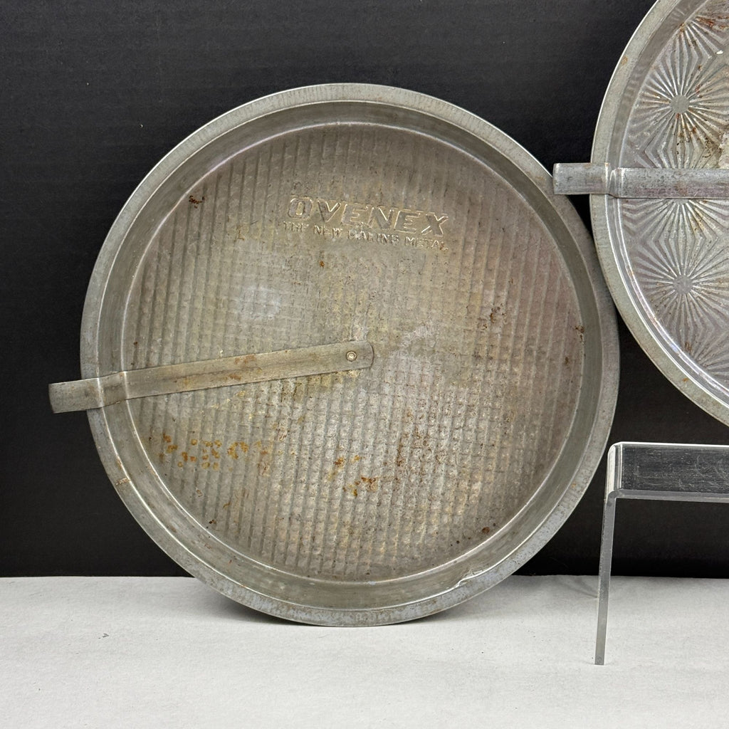 Vintage Ovenex Round Cake Pans with Slider Lot of 3