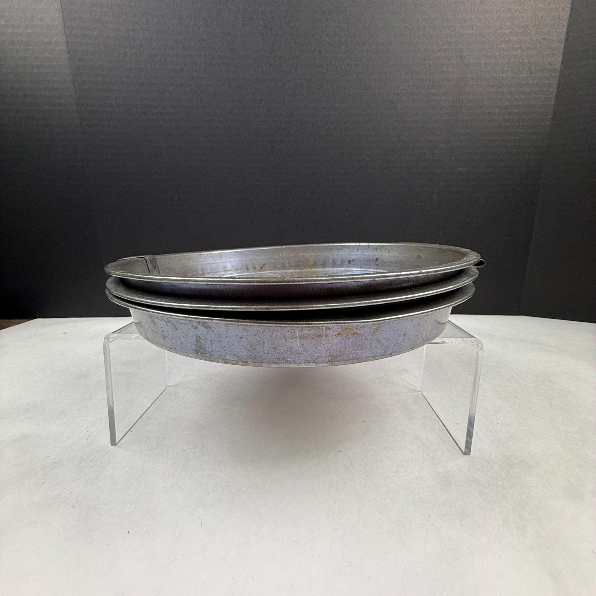 Vintage Ovenex Round Cake Pans with Slider Lot of 3