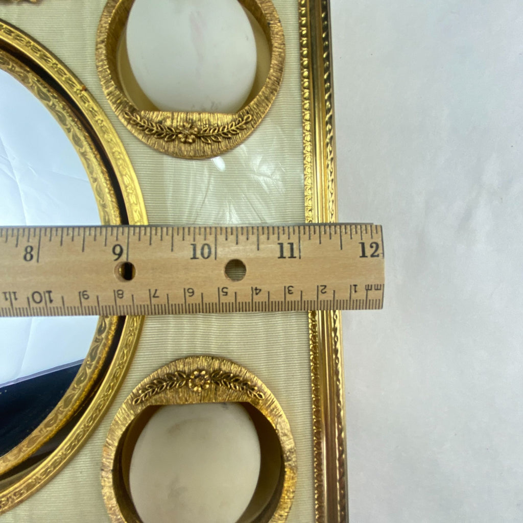 Vintage Matson Rose Lighted Makeup Mirror and Case