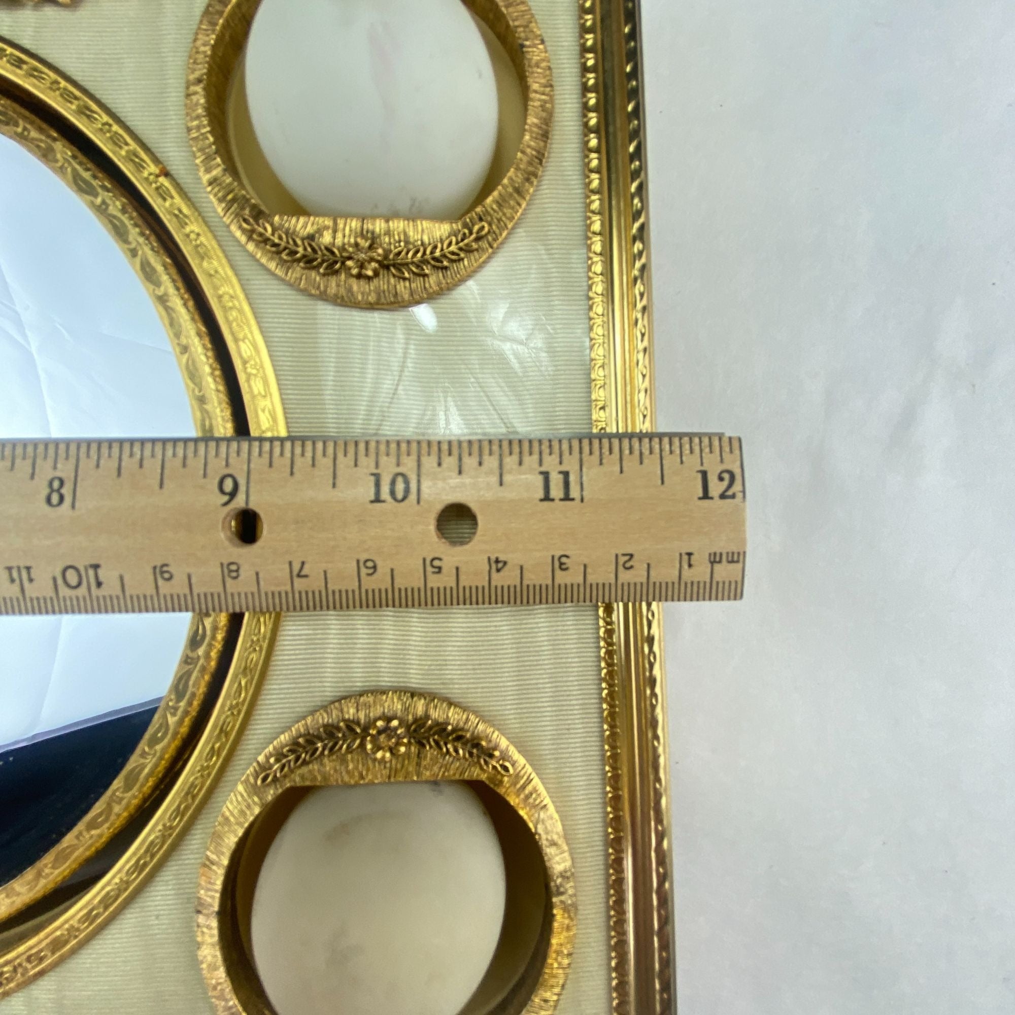 Vintage Matson Rose Lighted Makeup Mirror and Case