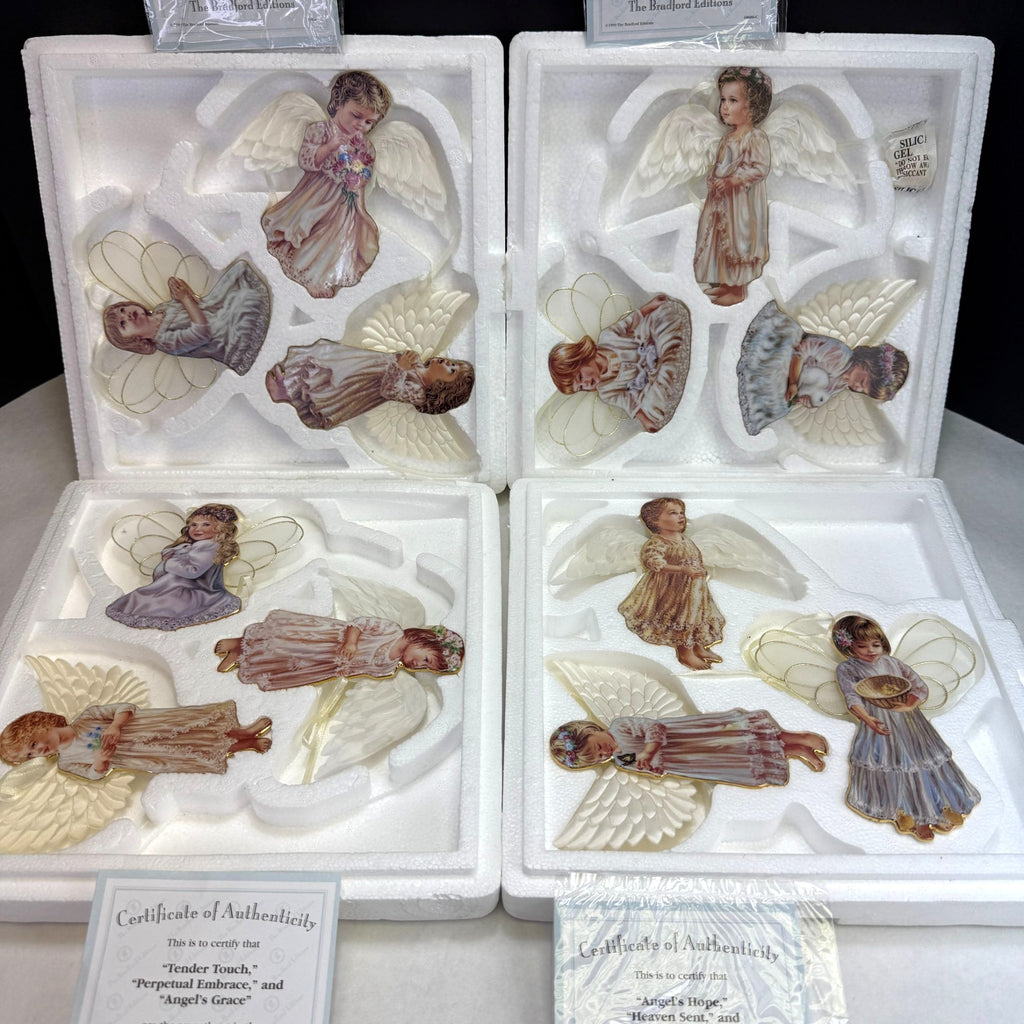 Bradford Dona Gelsinger Heaven's Little Angels Christmas Ornaments Sets 5 - 8