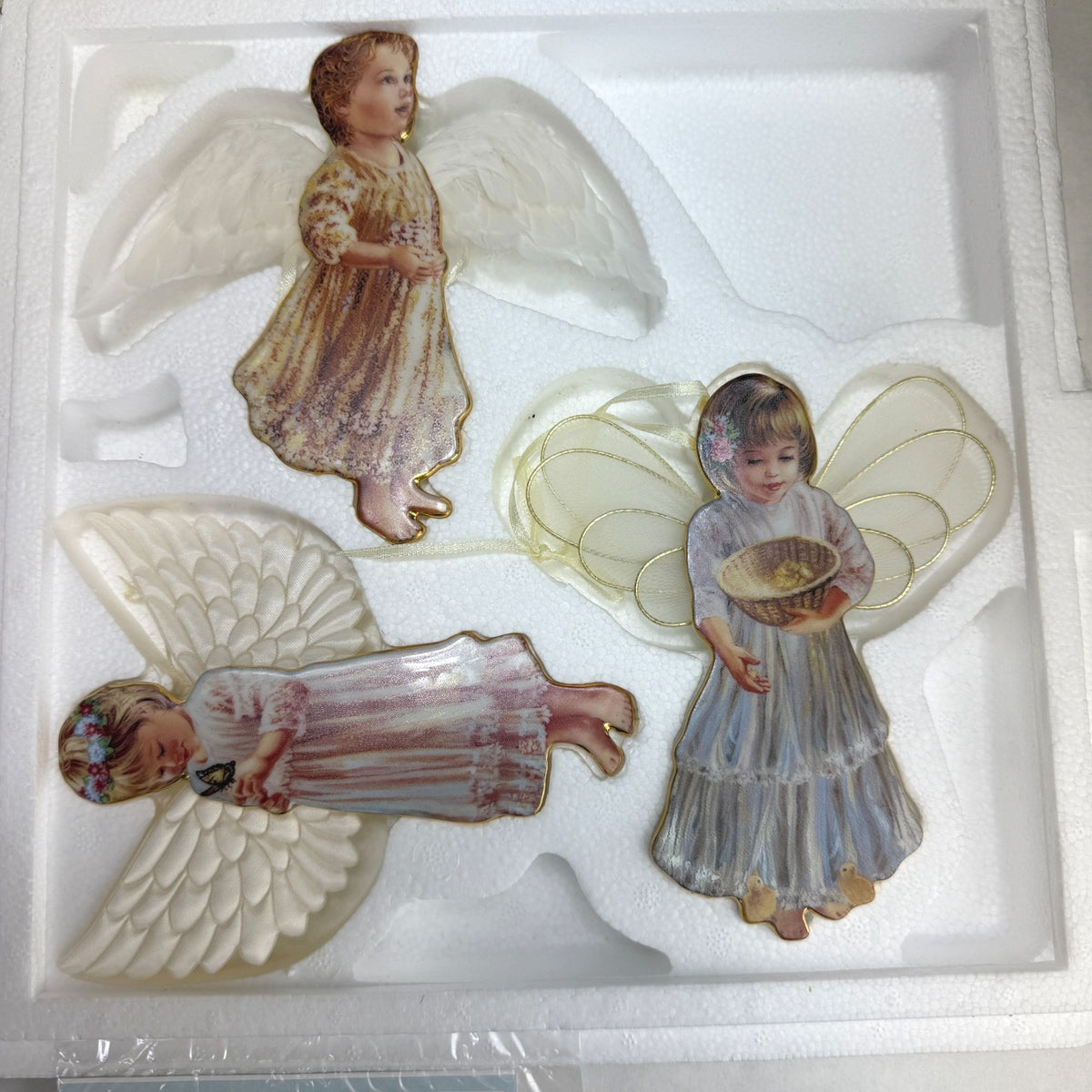 Bradford Dona Gelsinger Heaven's Little Angels Christmas Ornaments Sets 5 - 8