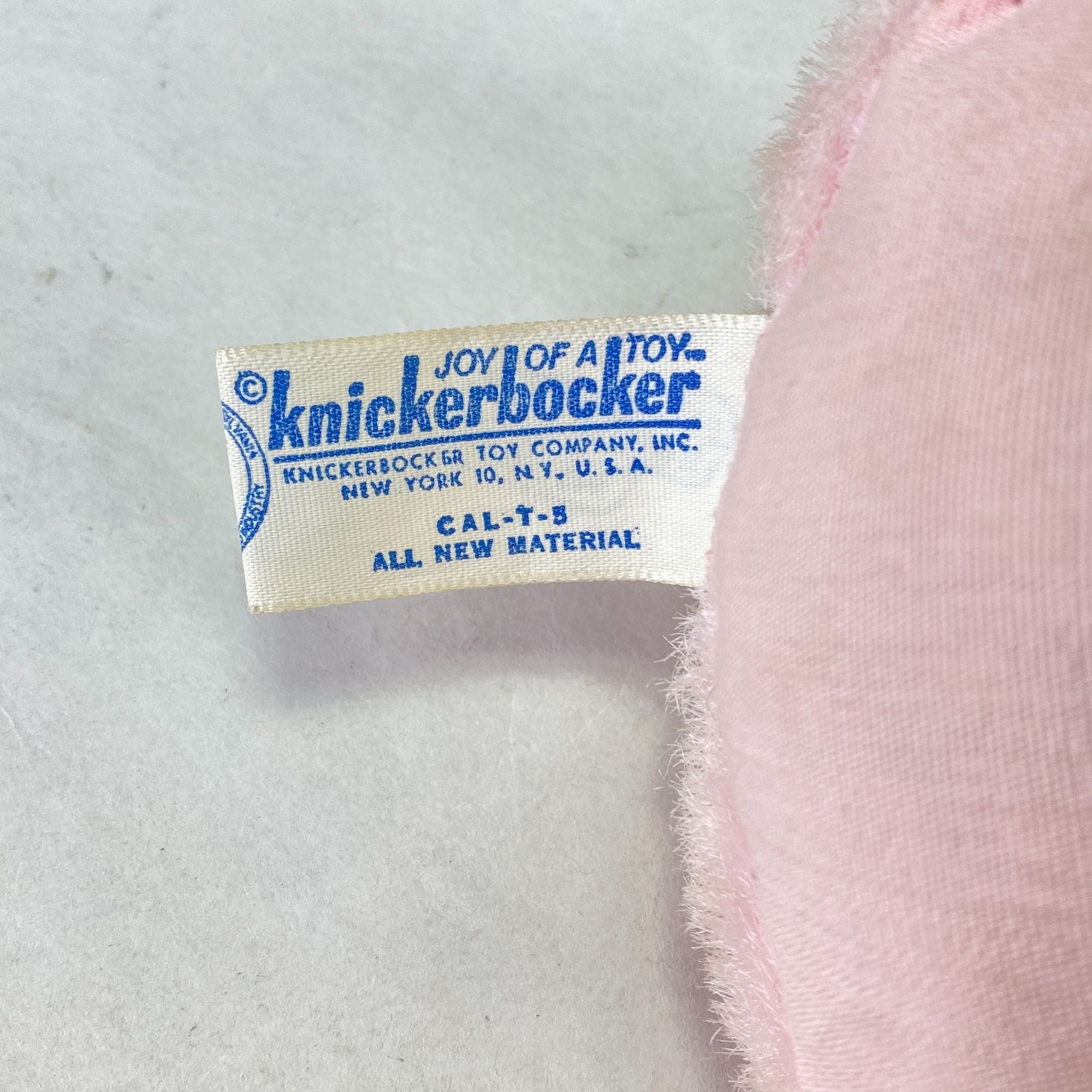 Vintage Knickerbocker Animals of Distinction Pink Pig Plush