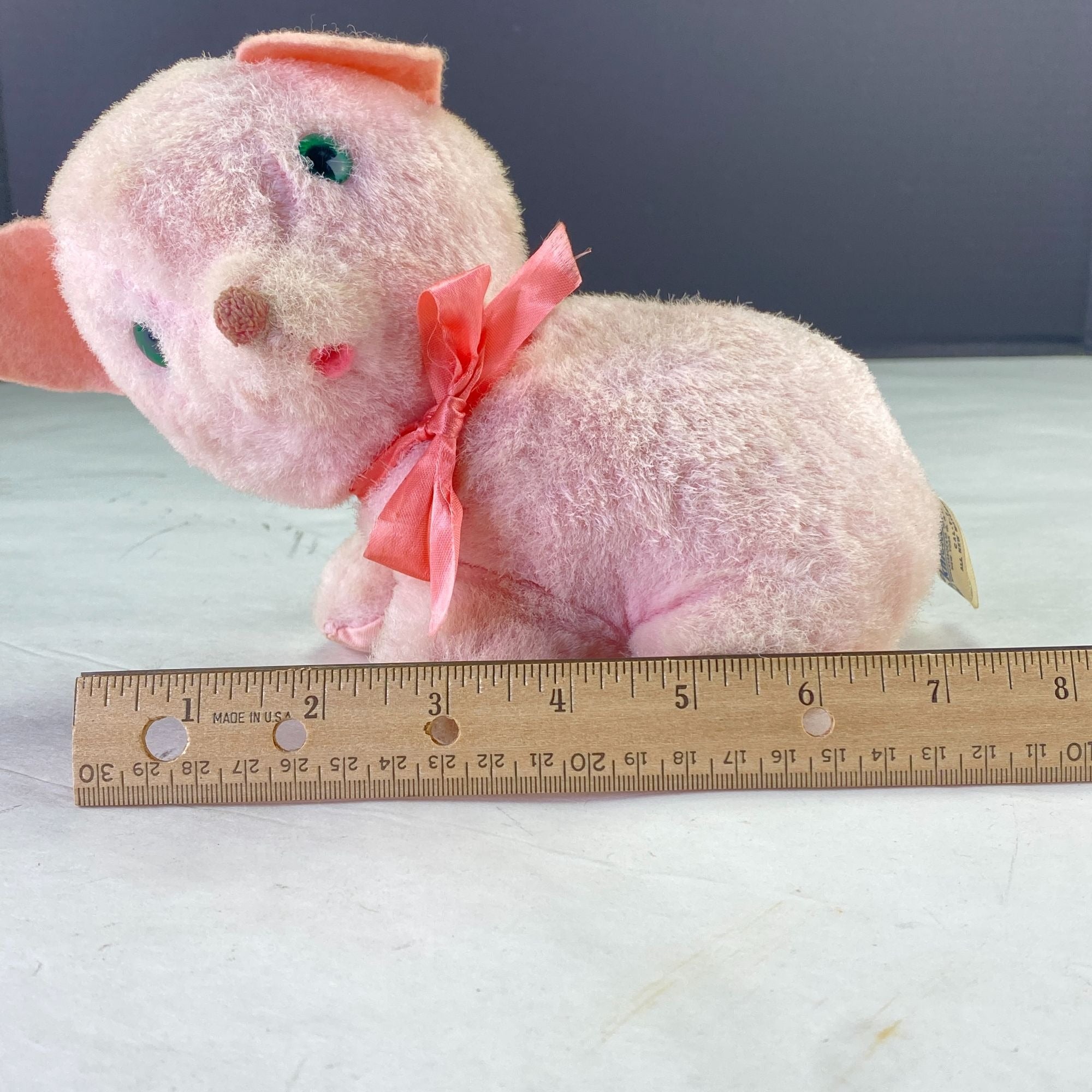 Vintage Knickerbocker Animals of Distinction Pink Pig Plush