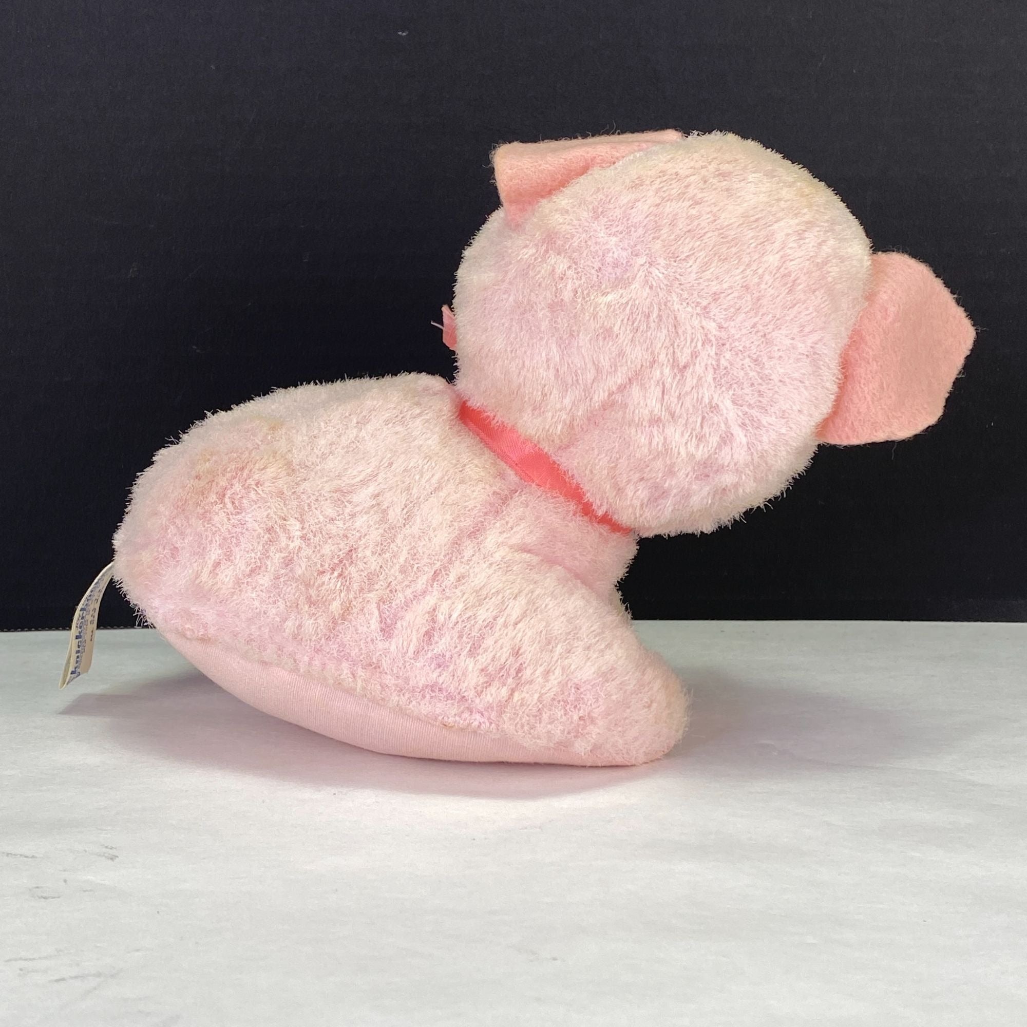 Vintage Knickerbocker Animals of Distinction Pink Pig Plush