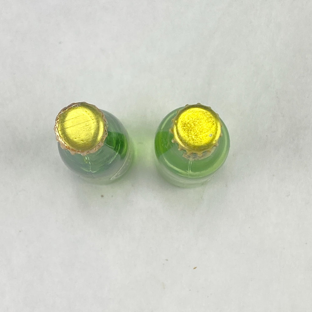 Vintage Miniature 3" Bottles Lot of 2 Carlsberg Beer and Moosehead Beer