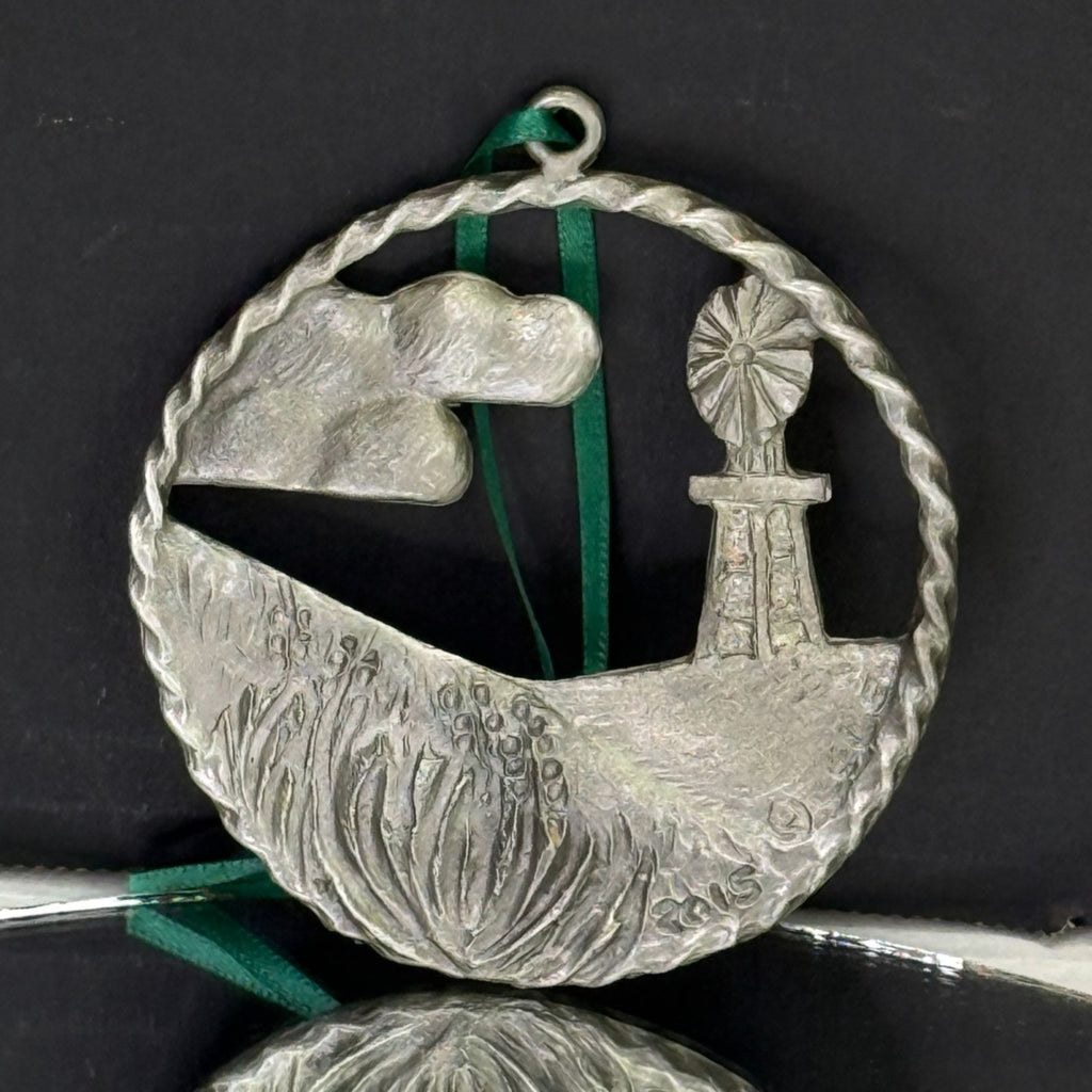 Sandhill Oil Nebraska Advertising 2015 Windmill Pewter Ornament Linda Egle