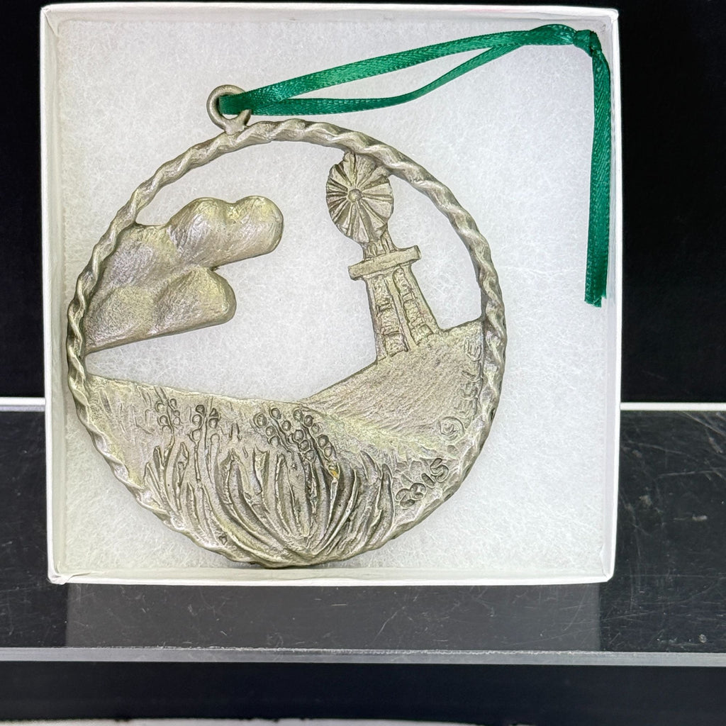 Sandhill Oil Nebraska Advertising 2015 Windmill Pewter Ornament Linda Egle