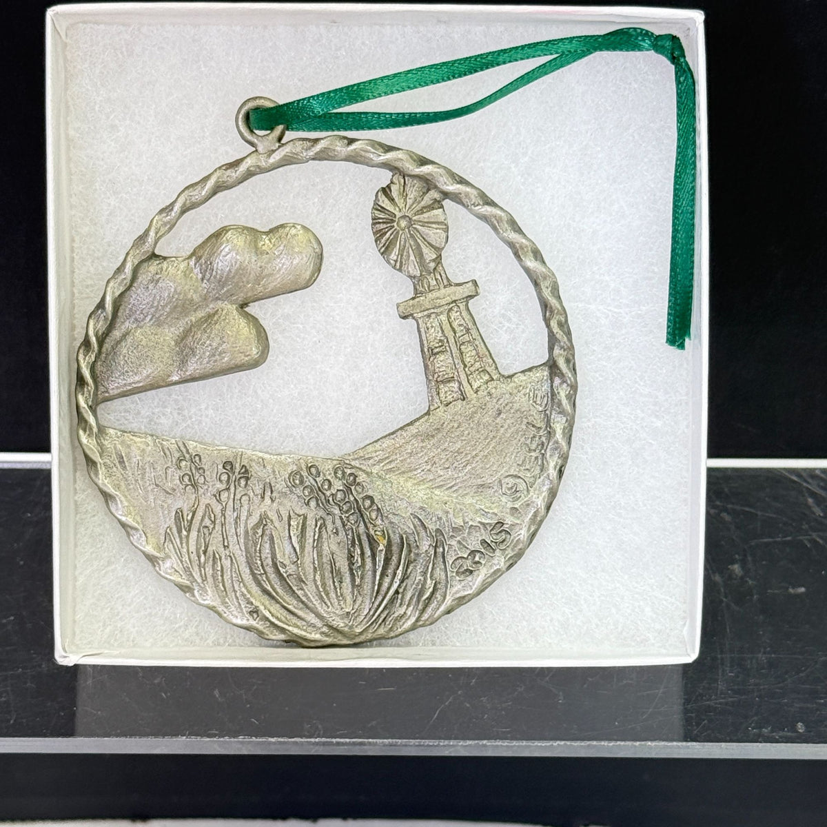 Sandhill Oil Nebraska Advertising 2015 Windmill Pewter Ornament Linda Egle