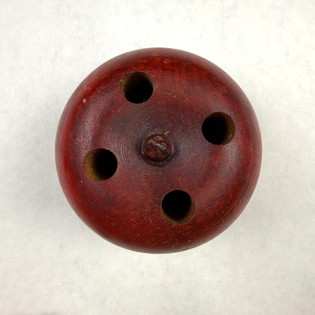 Vintage Wood Apple Pencil Holder With Matching Apple Wood Pencil