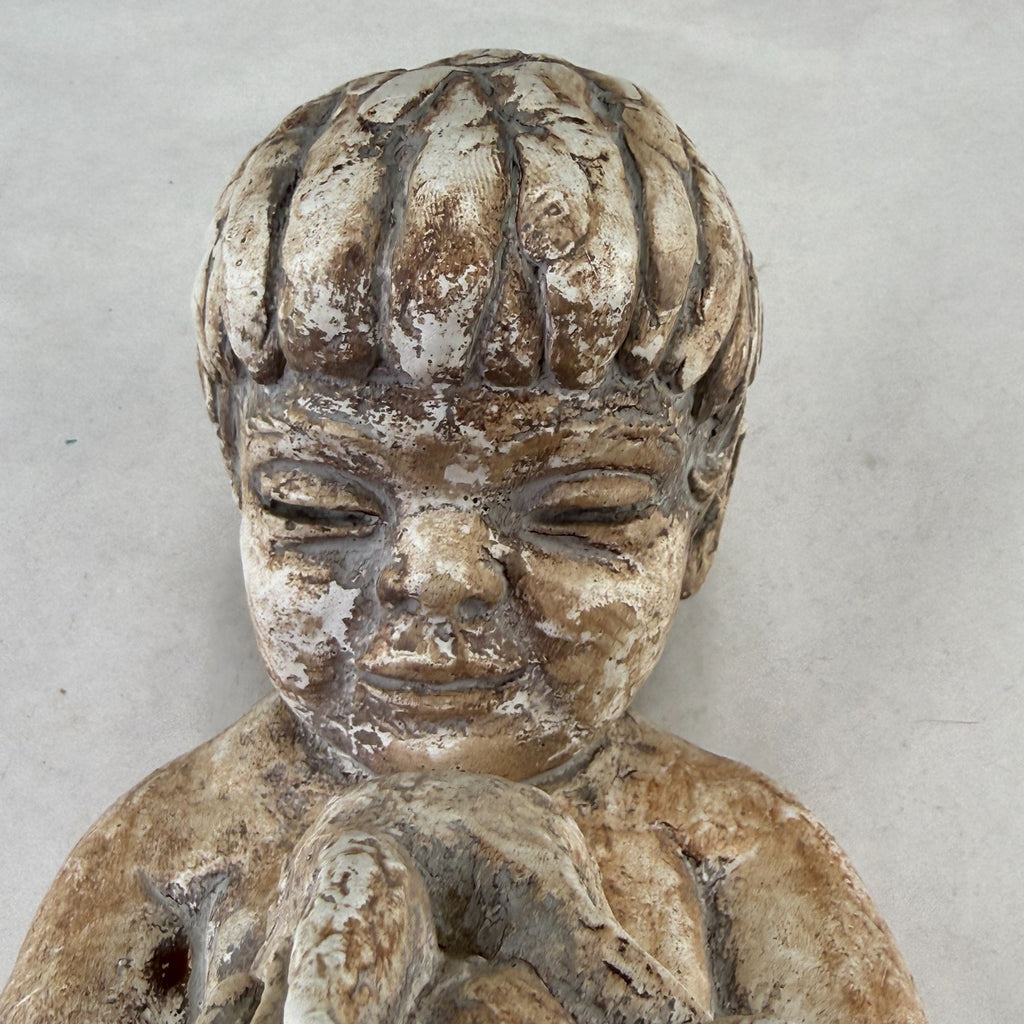 Vintage Austin Products Miro Musulin Boy and Rabbit Playmates Sculpture