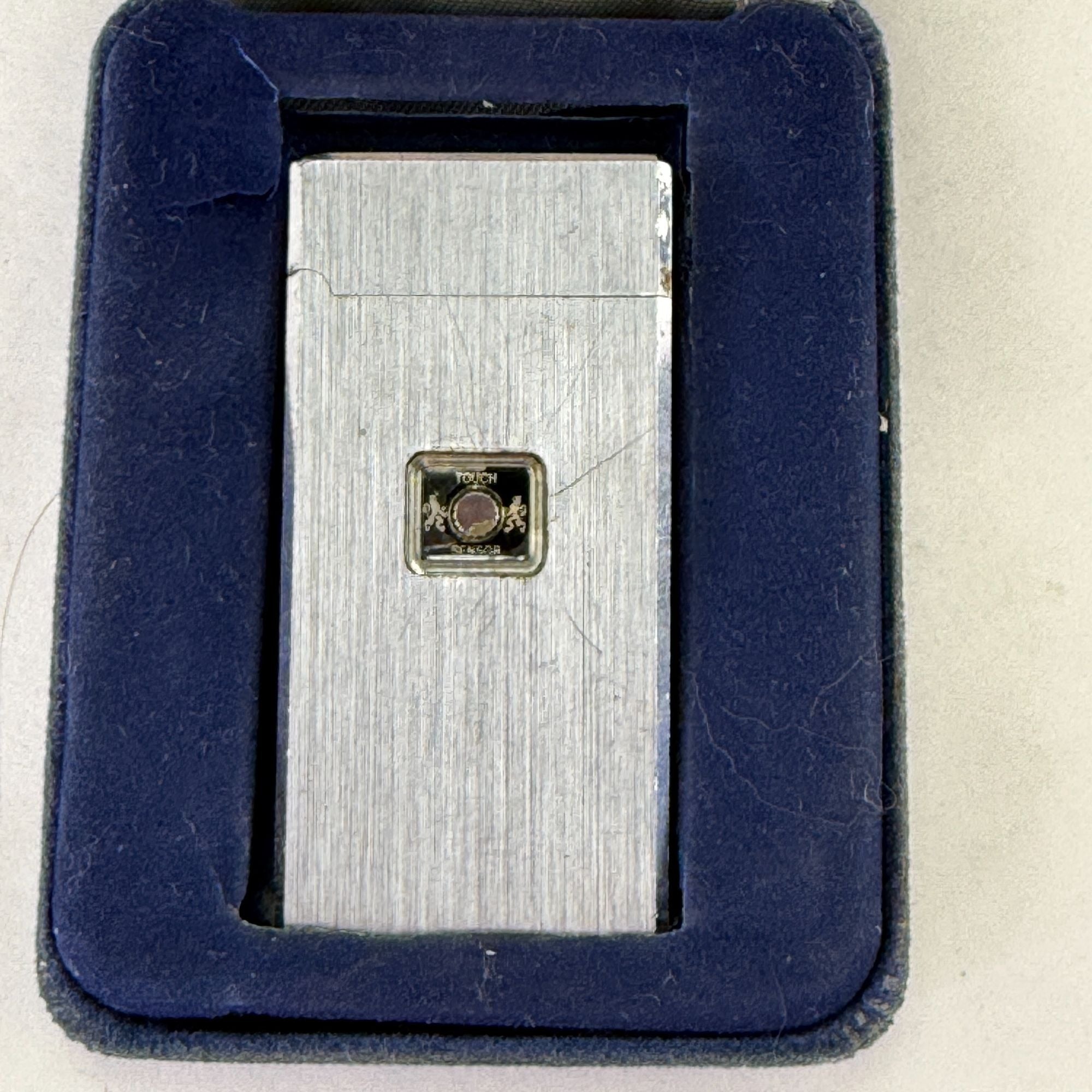 Vintage Colibri Touch Sensor Lighter In Original Case Not Working