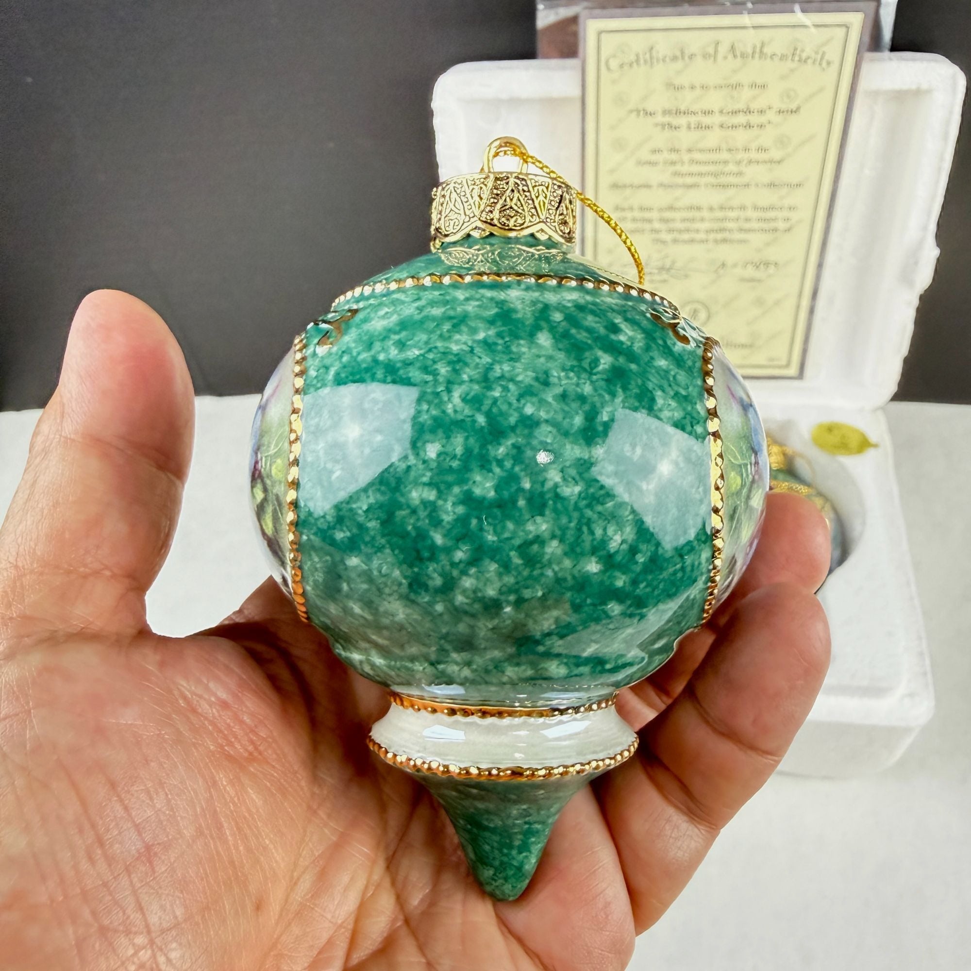 Vintage Lena Liu's Treasury of Jeweled Hummingbirds Ornaments 1999