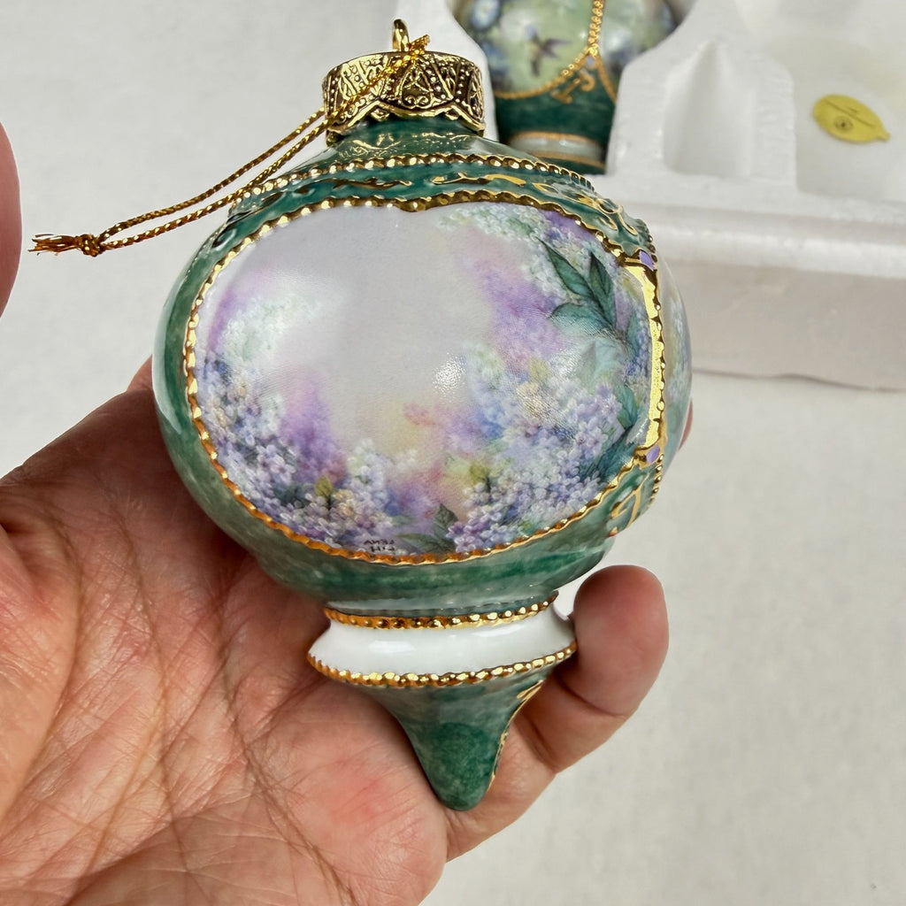 Vintage Lena Liu's Treasury of Jeweled Hummingbirds Ornaments 1999