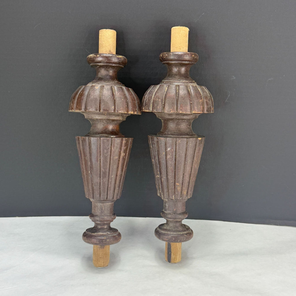 Antique Wood Upright Piano Salvaged Parts Spindle Set