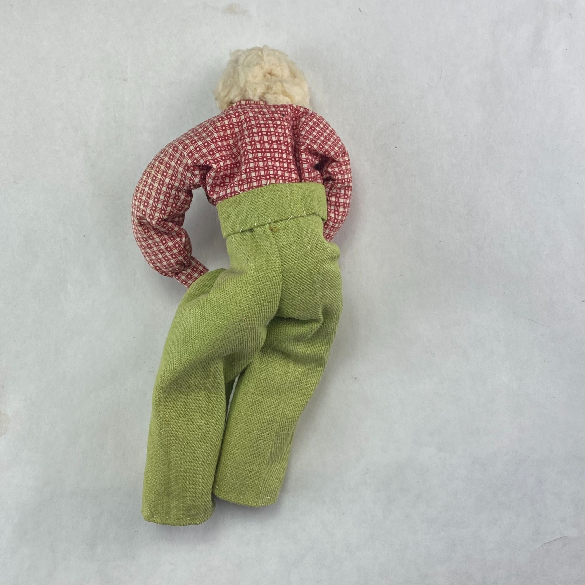 Vintage Dried Apple Head Folk Art Doll in Rocking Chair