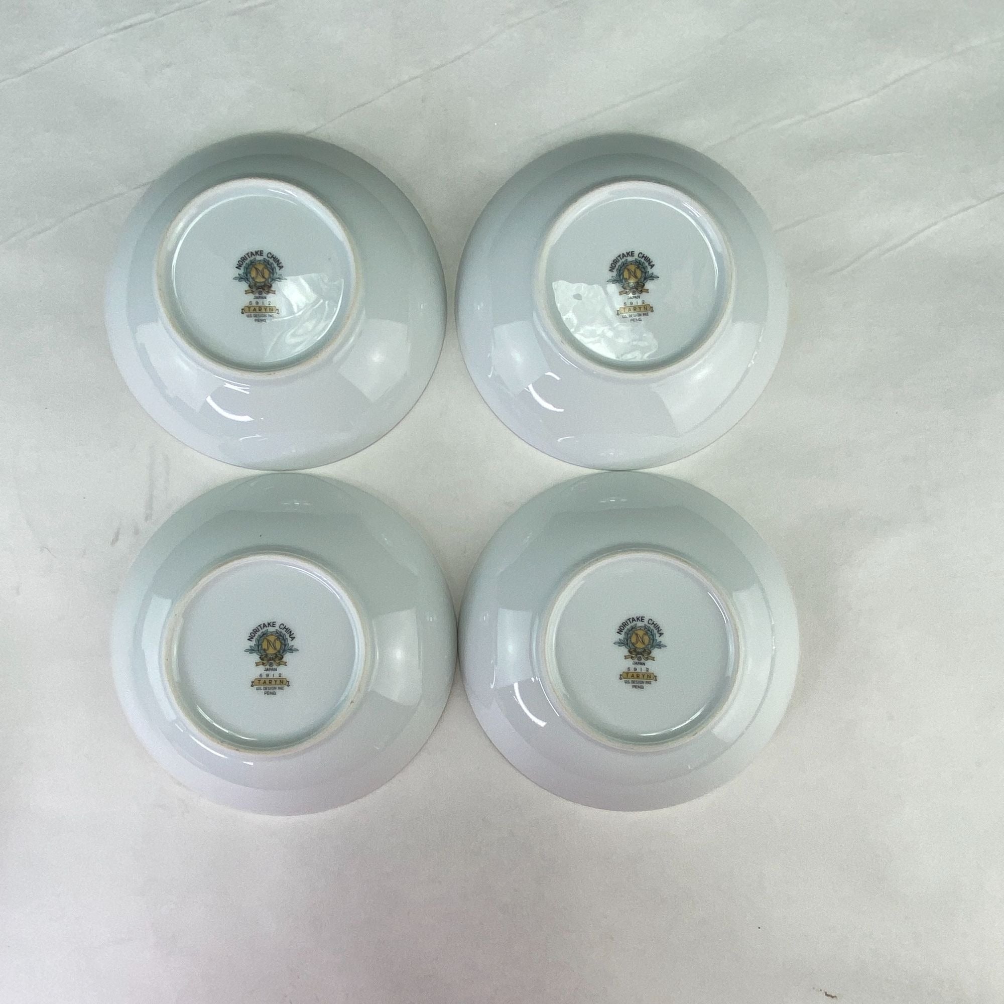 Vintage Noritake China Taryn Fruit Dessert Sauce Bowl Set of 4
