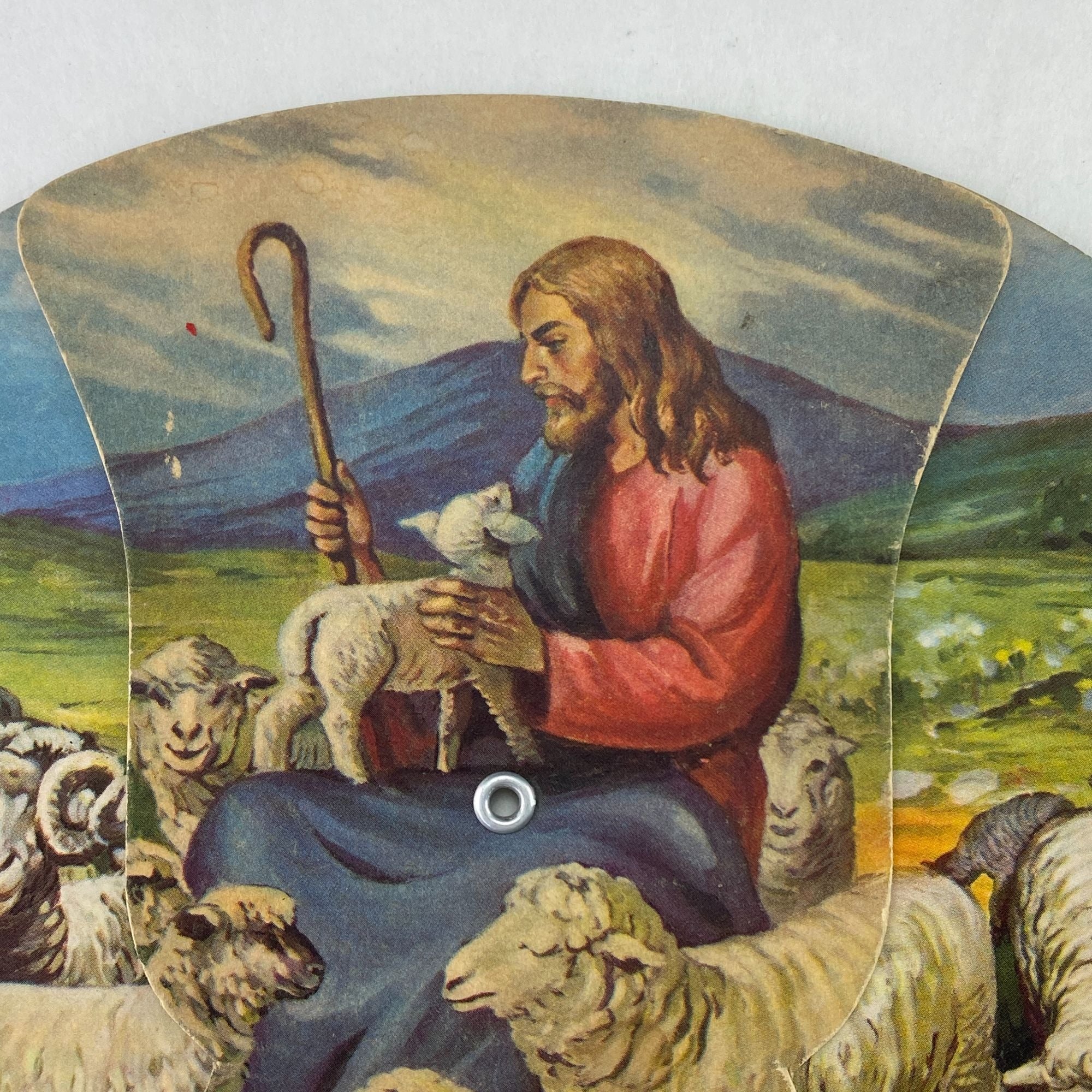 Vintage Tri Fold Funeral Fan The Good Shepherd Julesburg Colorado Advertising