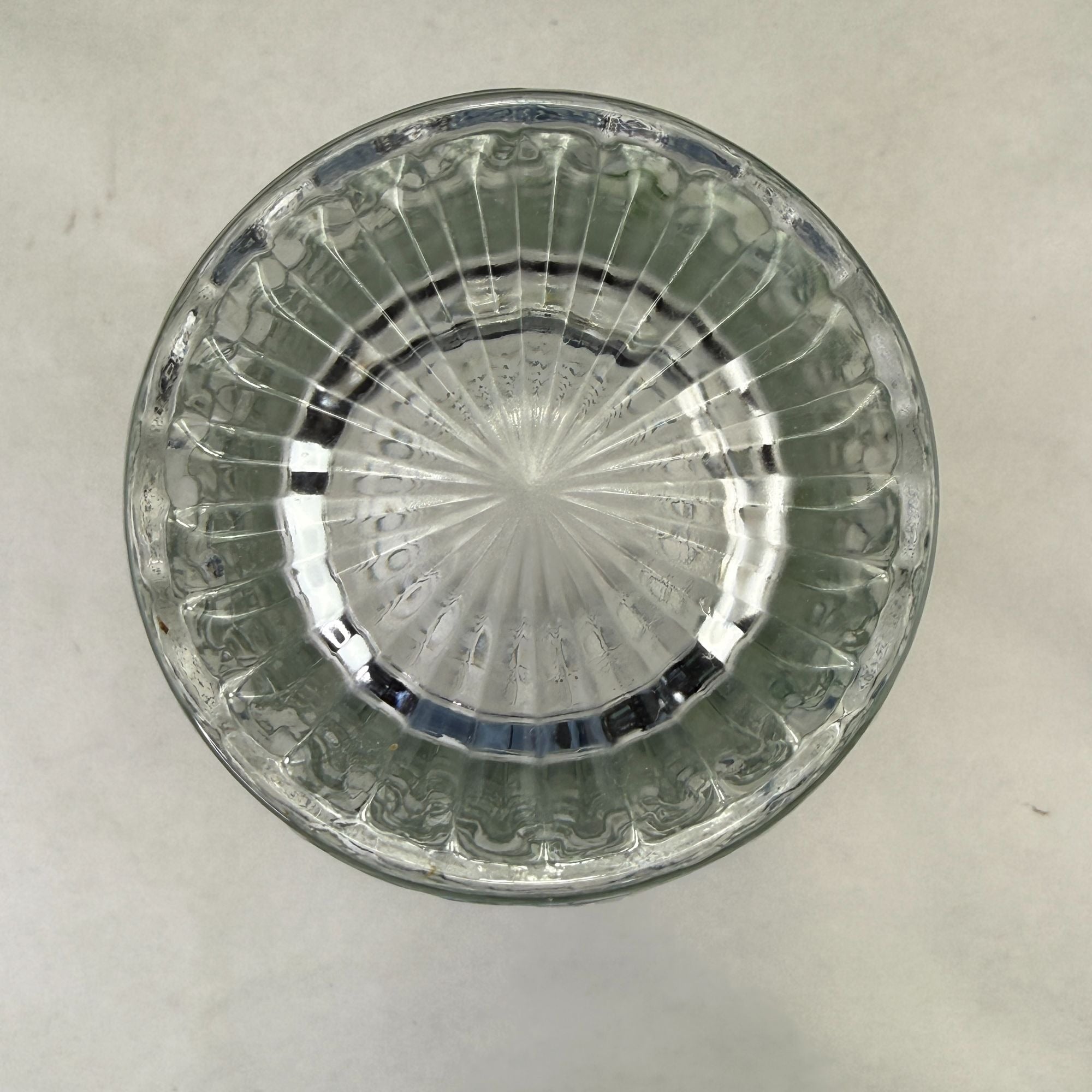 Vintage Indiana Colony Whitehall Cube Pattern Vase Clear 10"