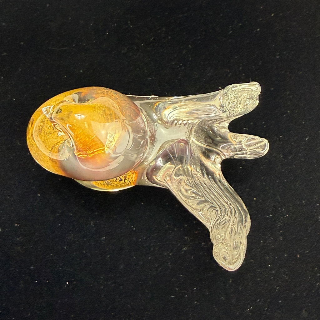 Vintage Murano Art Glass Aventurine Bird Figurine Paperweight