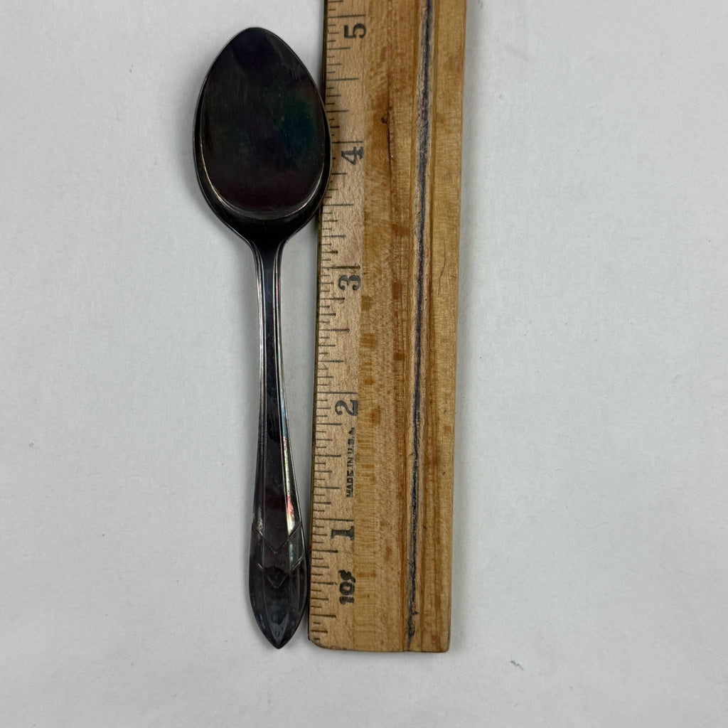 Vintage Sheffield Rivelin Silver Plate Ice Cream Spoon Set Of 6 In Original Box