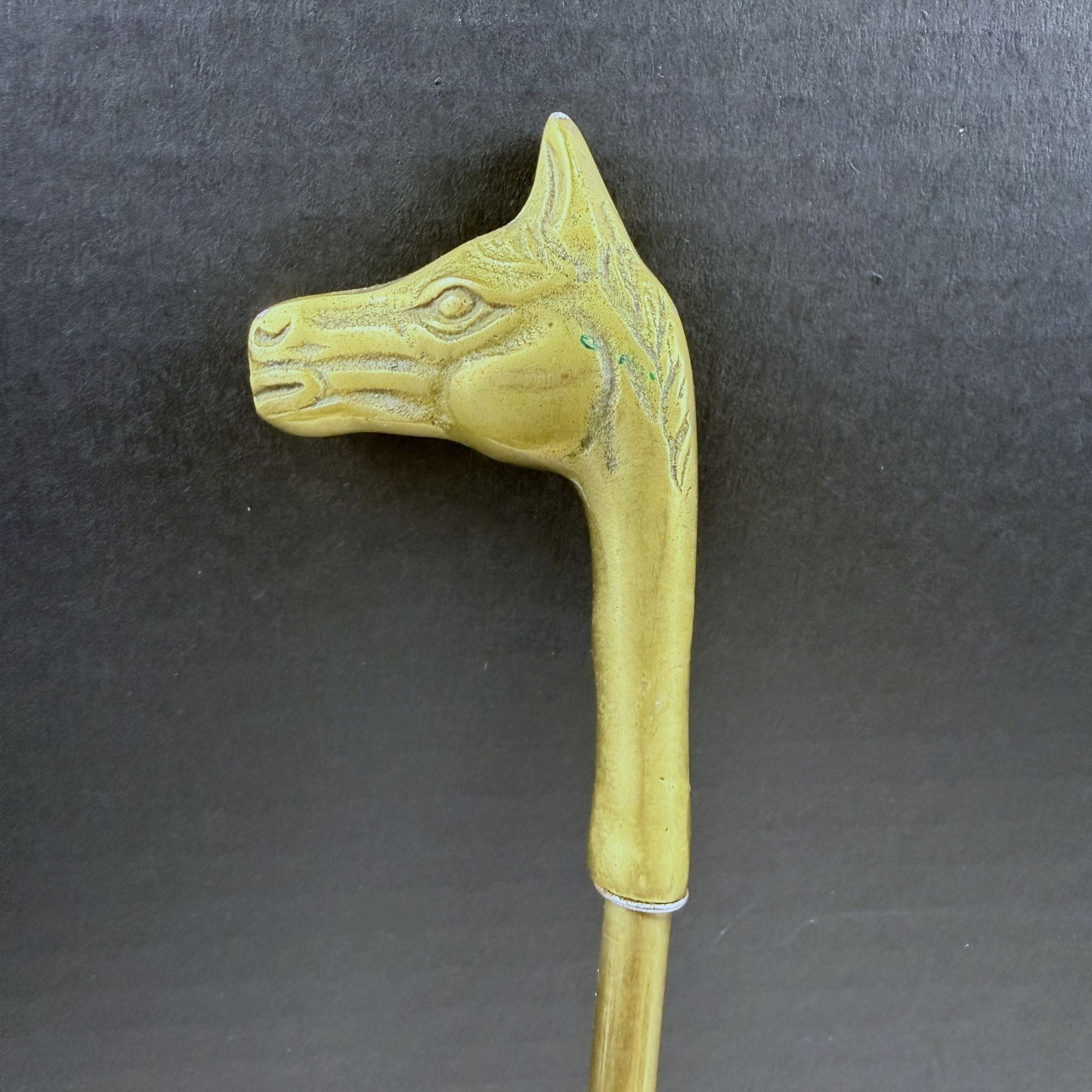 Vintage Russ Berrie Brass Horse Head Shoe Horn Stick