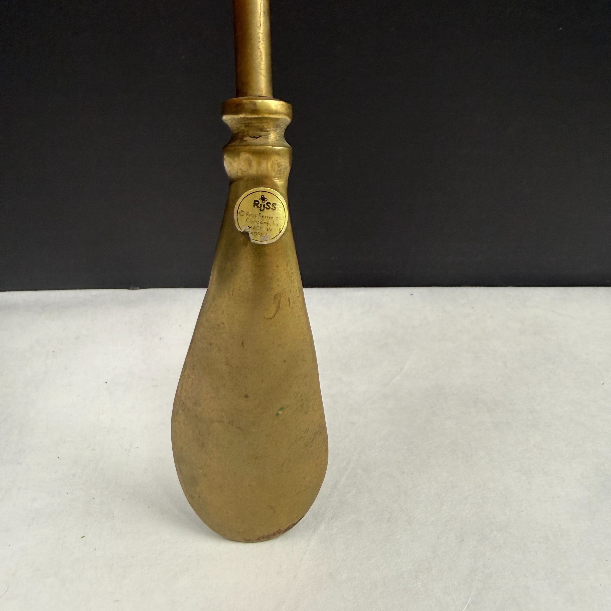 Vintage Russ Berrie Brass Horse Head Shoe Horn Stick
