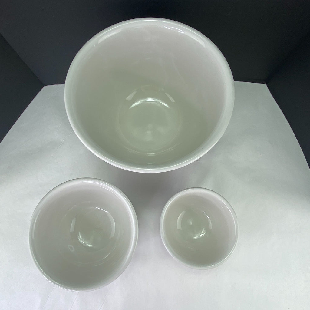 Gibson Stoneware Nesting Mixing Bowls Blue Stripe