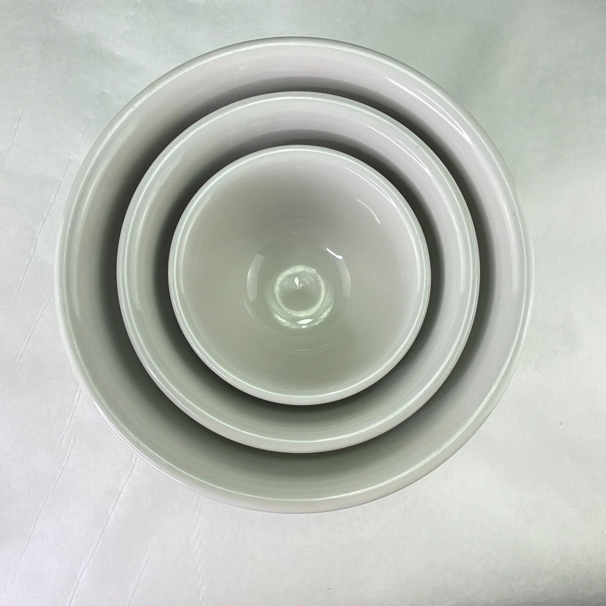 Gibson Stoneware Nesting Mixing Bowls Blue Stripe