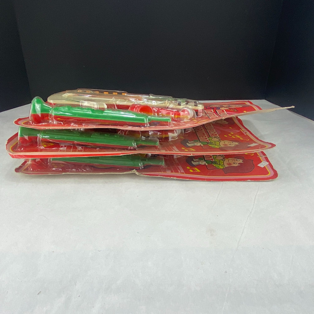Vintage 90s Kids Play Plastic Musical Instruments New in Package Lot of 3