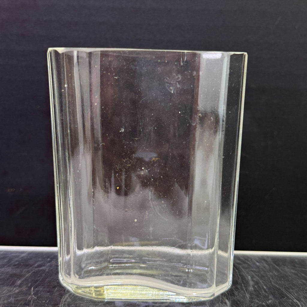 Vintage Travel Pocket 8oz Glass Cup with Leather Case
