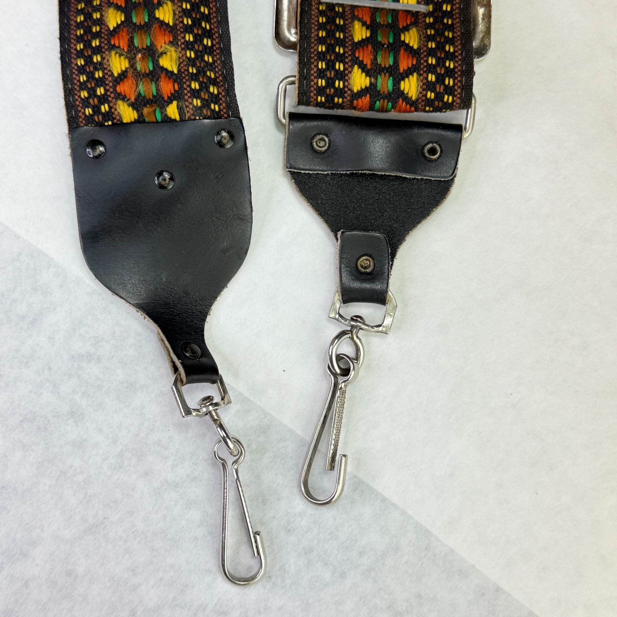 Vintage Retro Hippie Camera Neck Strap Orange Brown Design