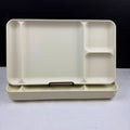 Vintage Tupperware 1535-5 Almond Divided Trays Set of 5