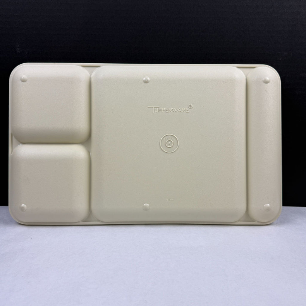 Vintage Tupperware 1535-5 Almond Divided Trays Set of 5