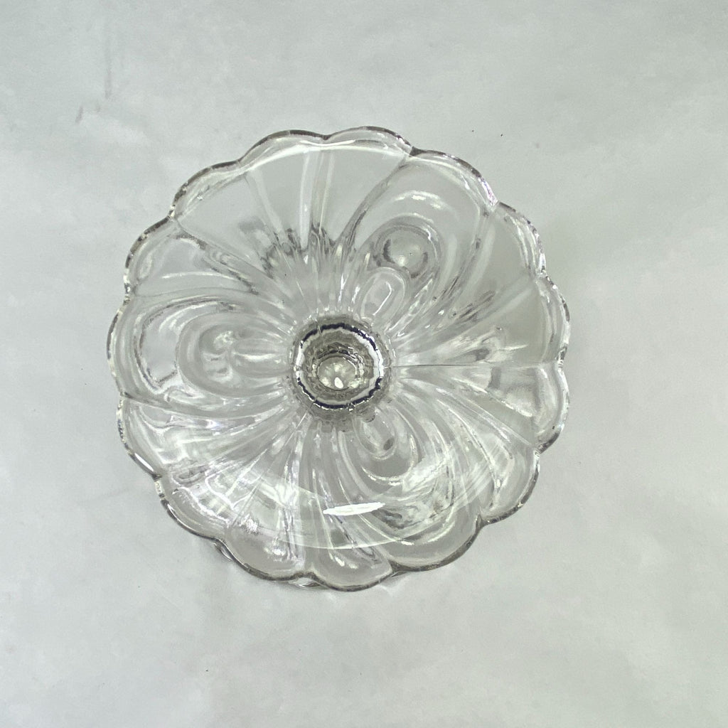Vintage Cambridge Caprice Clear Glass Pedestal Compote Dish