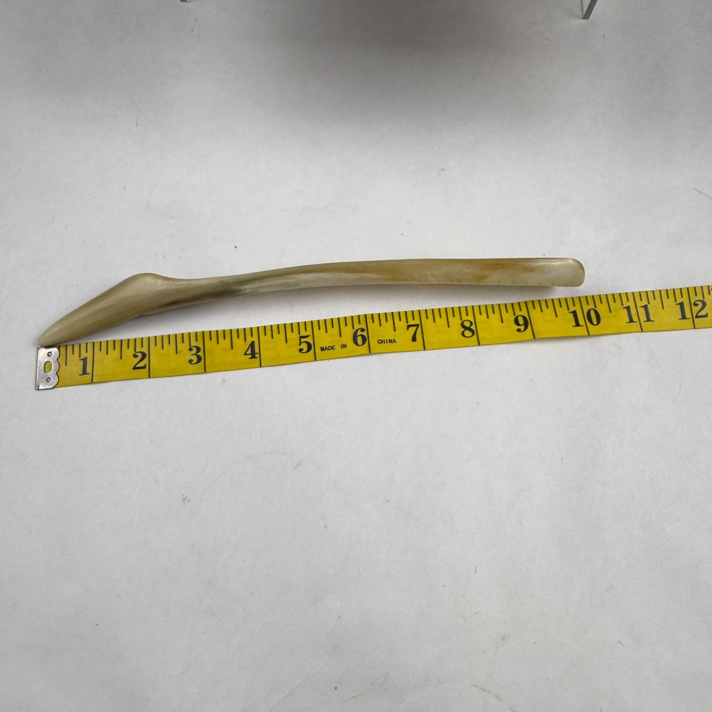 Vintage Handcrafted Antler Shoe Horn 10" Made In Scotland