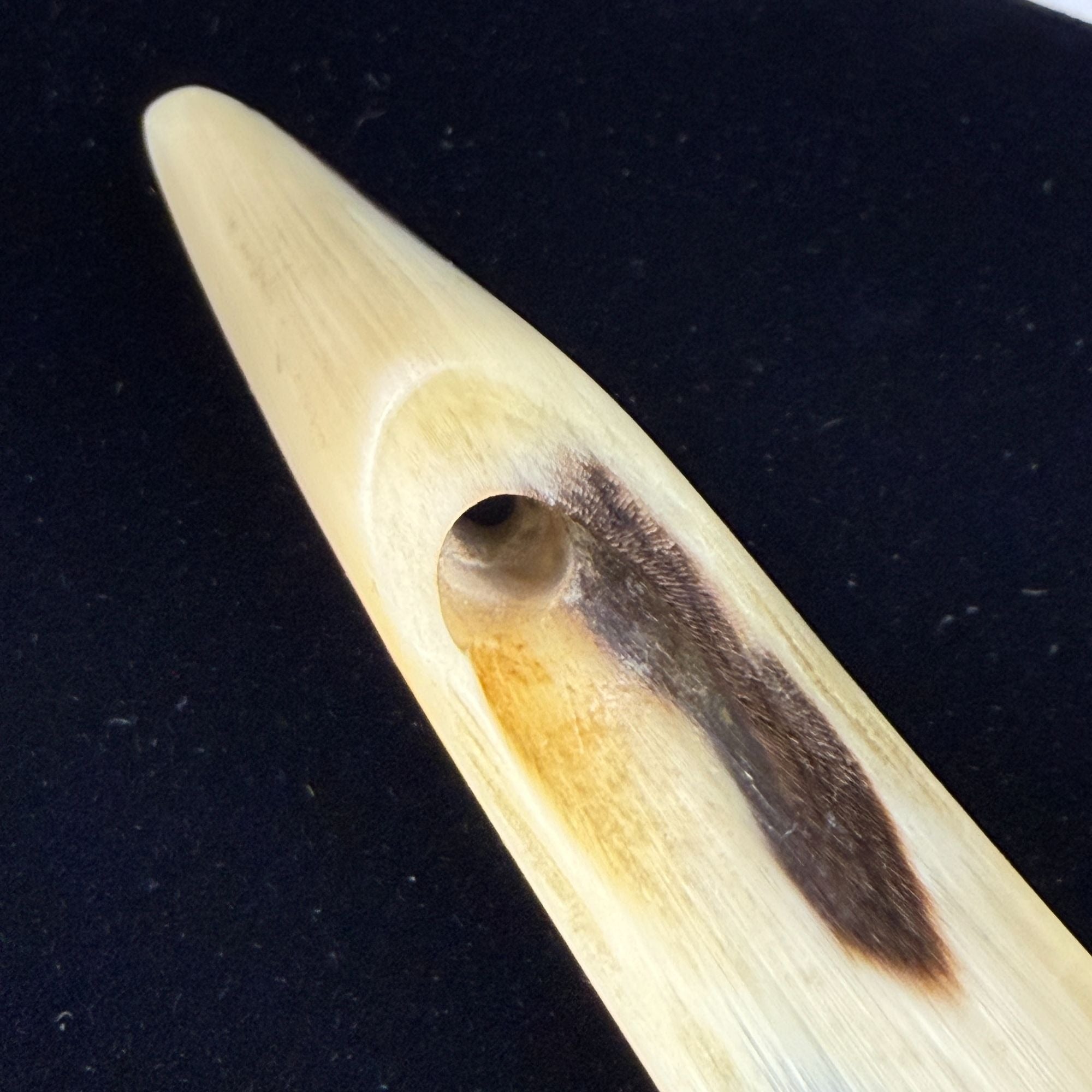 Vintage Handcrafted Antler Shoe Horn 10" Made In Scotland