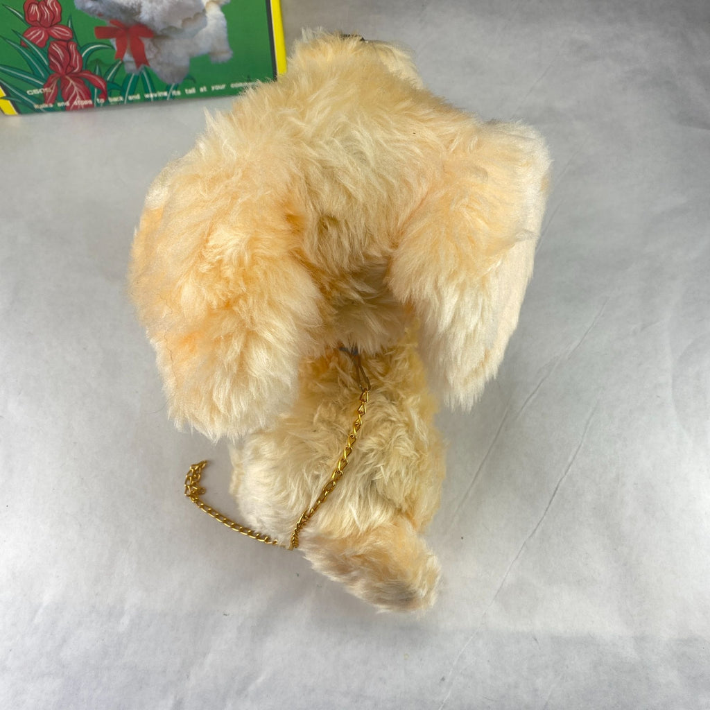 Vintage Bernie Leash Control Toy Walking Wags Tail Barks Plush Dog