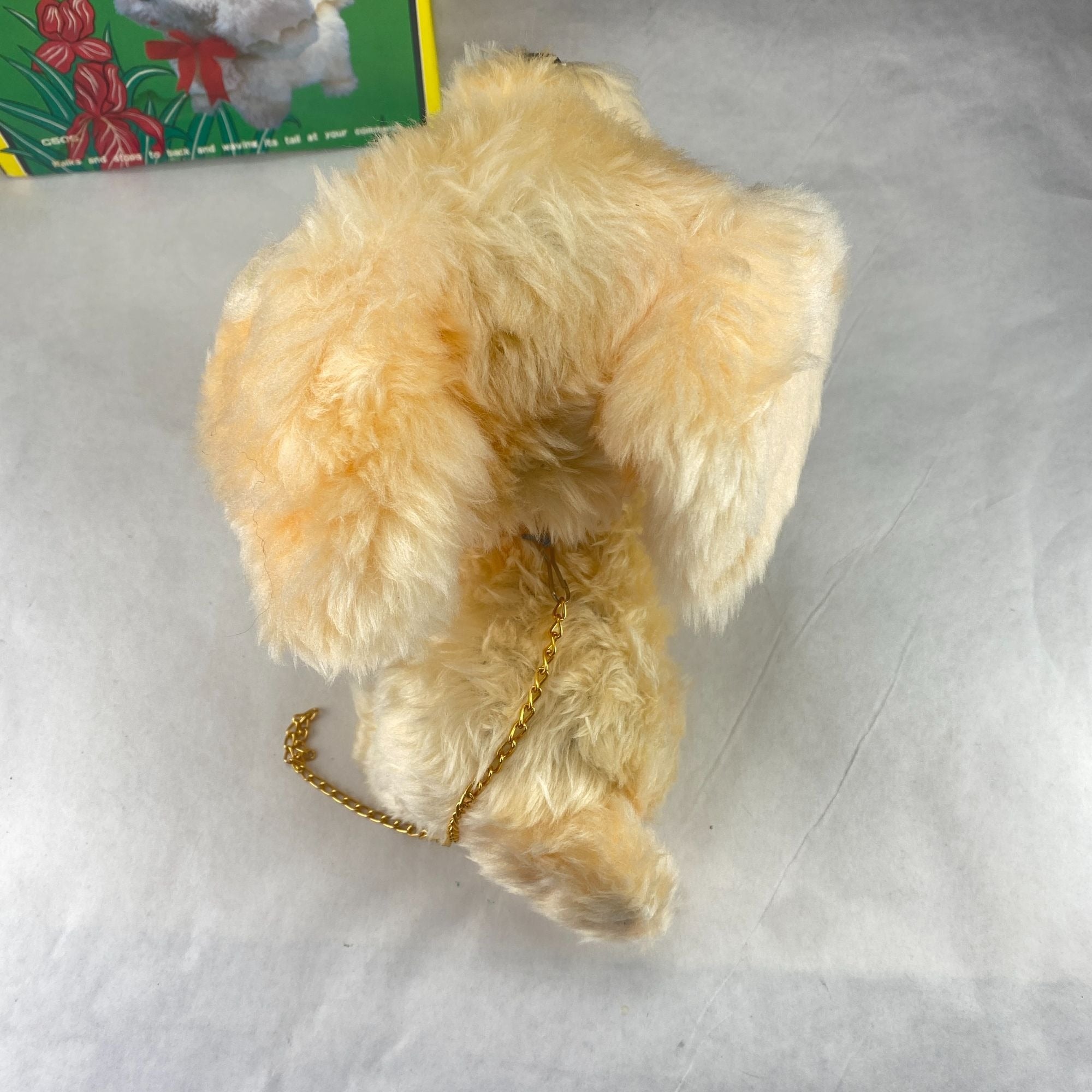 Vintage Bernie Leash Control Toy Walking Wags Tail Barks Plush Dog