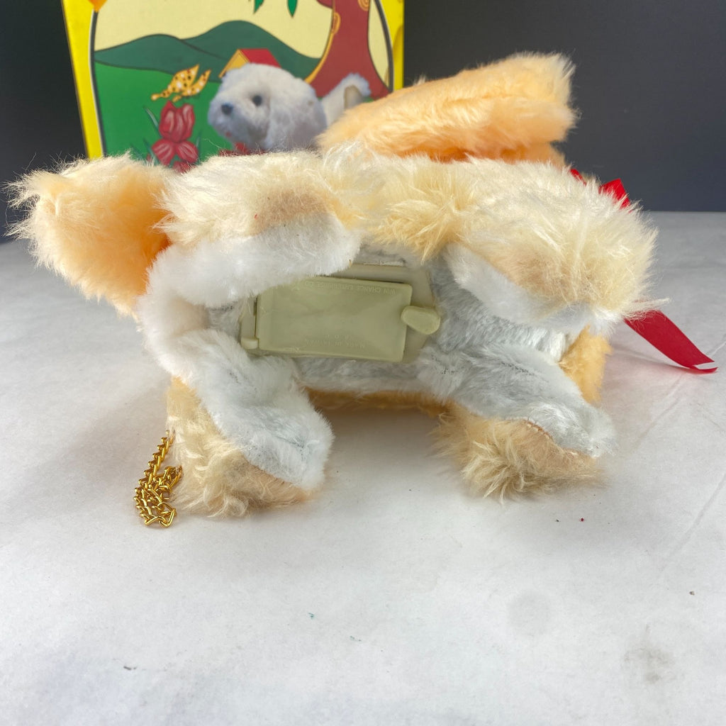 Vintage Bernie Leash Control Toy Walking Wags Tail Barks Plush Dog