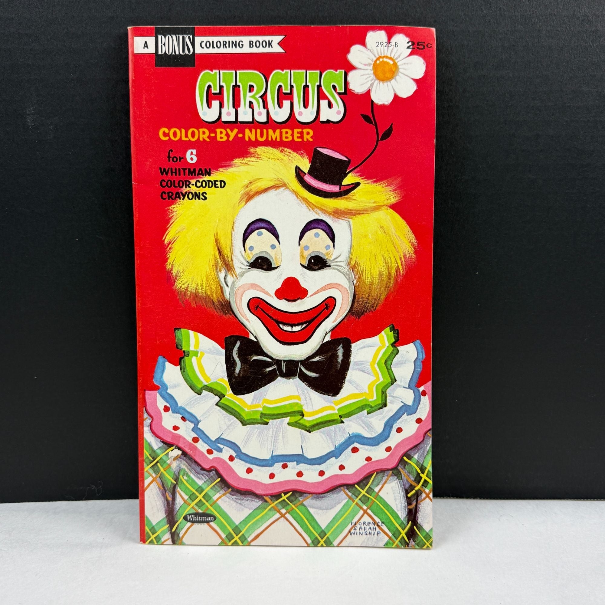 Vintage 1966 Whitman Circus Color By Number Coloring Book