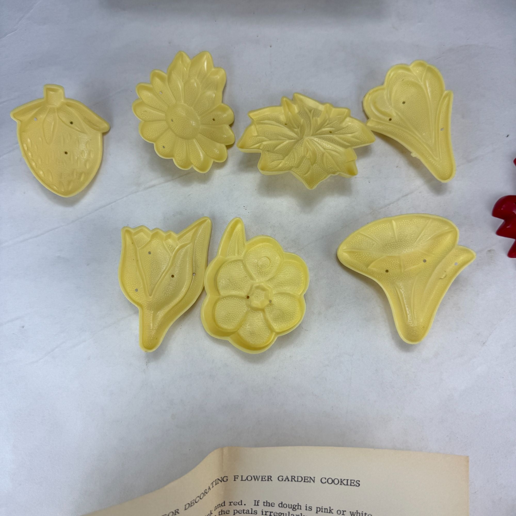 Vintage The Four Mc B's Flower Garden and Happy Days Cookie Cutters