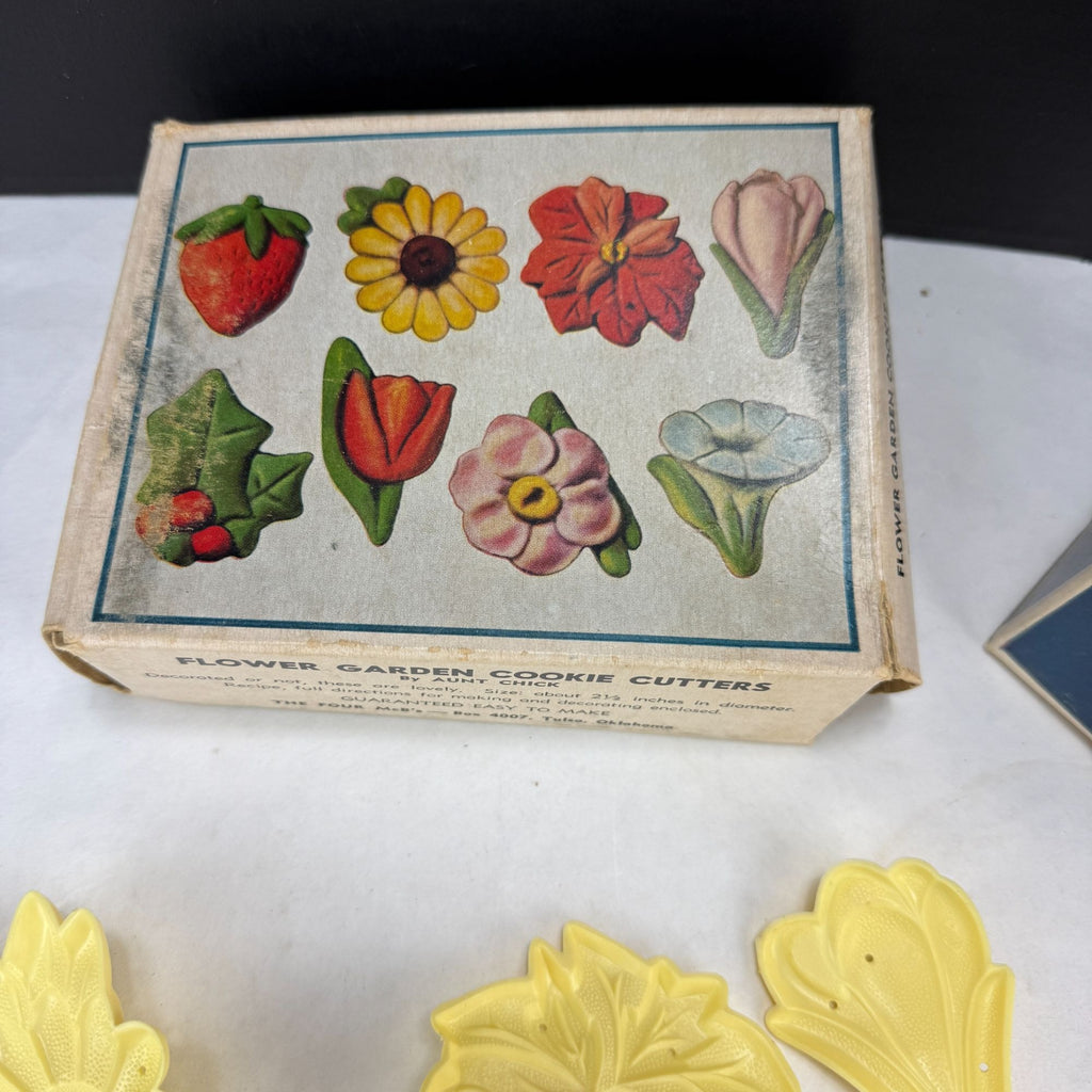 Vintage The Four Mc B's Flower Garden and Happy Days Cookie Cutters