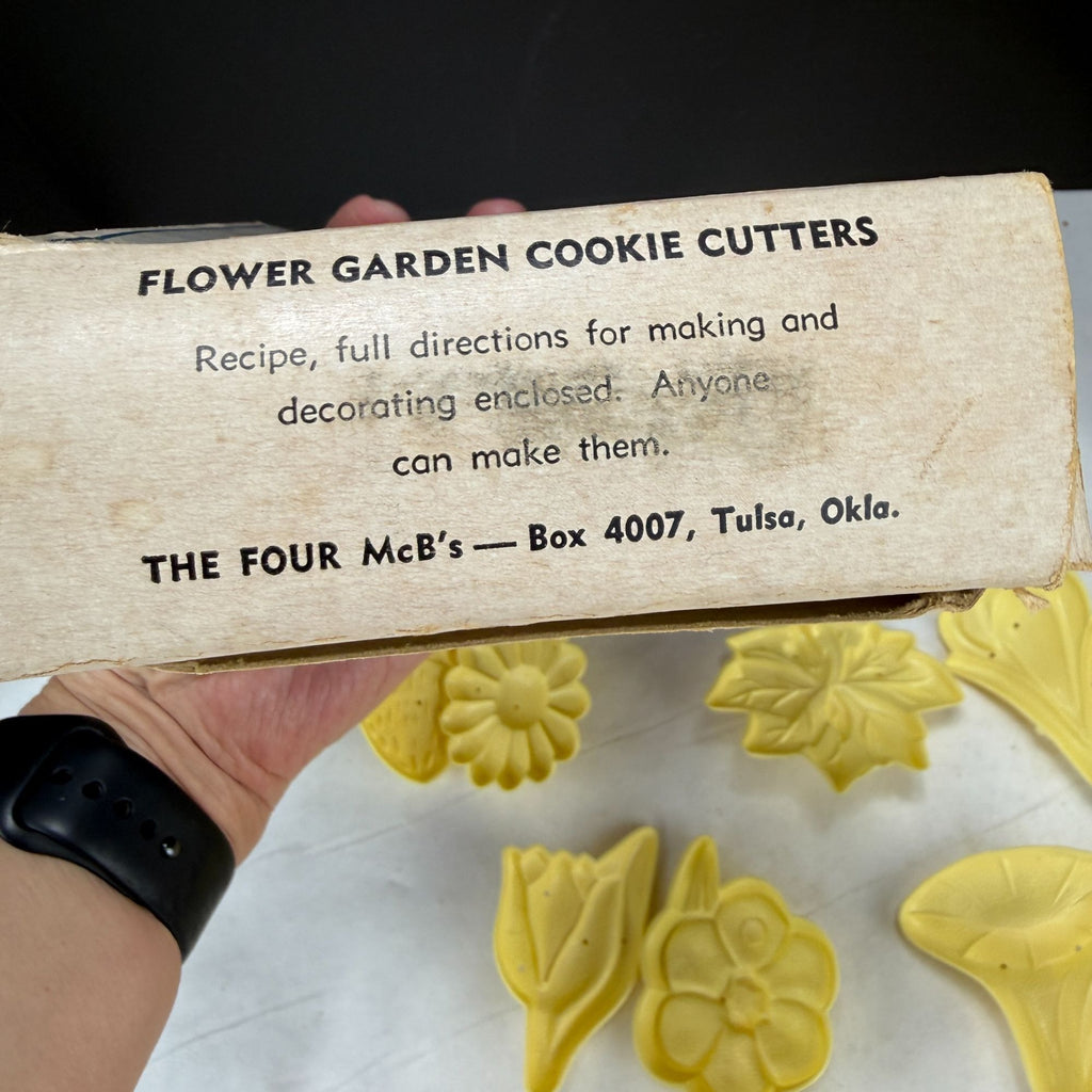 Vintage The Four Mc B's Flower Garden and Happy Days Cookie Cutters